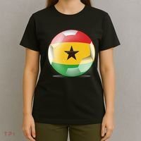 Soccer Ball Country Flag Ghana T-Shirt thumb 4