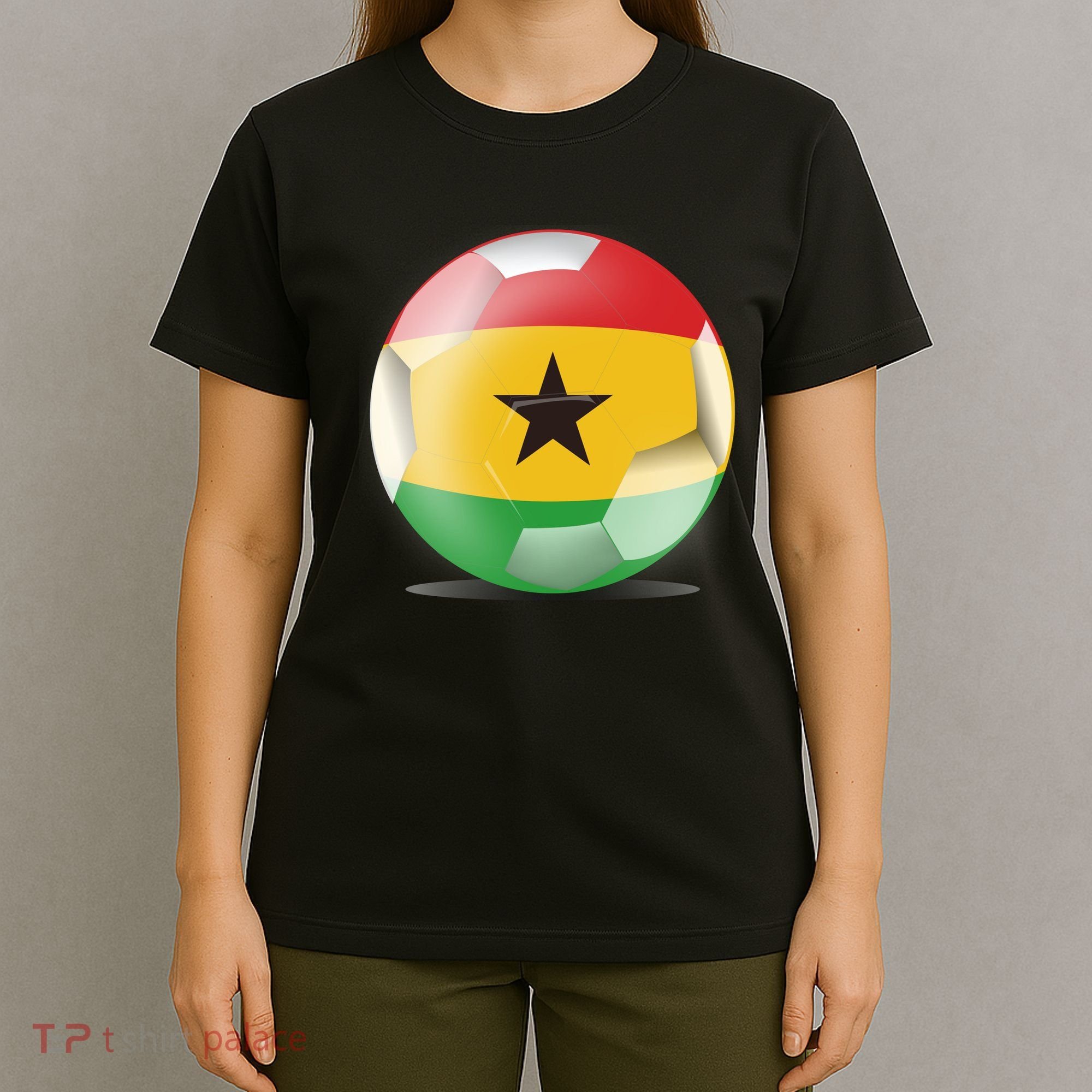 Soccer Ball Country Flag Ghana T-Shirt