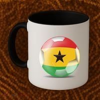 Soccer Ball Country Flag Ghana Coffee Mug thumb 2
