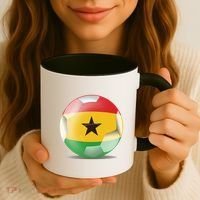 Soccer Ball Country Flag Ghana Coffee Mug thumb 3