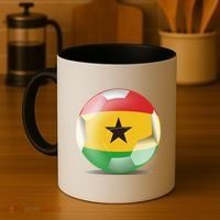 Soccer Ball Country Flag Ghana Coffee Mug thumb 4
