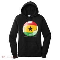 Soccer Ball Country Flag Ghana Women's Hoodie thumb 0