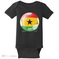 Soccer Ball Country Flag Ghana Baby Bodysuit thumb 0