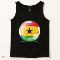 Soccer Ball Country Flag Ghana Tank Top thumb 2