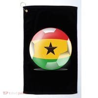 Soccer Ball Country Flag Ghana Golf Towel thumb 0