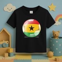 Soccer Ball Country Flag Ghana Toddler T-Shirt thumb 3