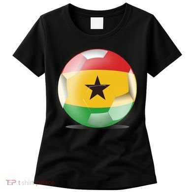 Soccer Ball Country Flag Ghana Women's T-Shirt