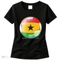 Soccer Ball Country Flag Ghana Women's T-Shirt thumb 0