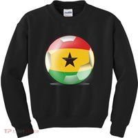 Soccer Ball Country Flag Ghana Kids Sweatshirt thumb 0