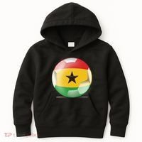 Soccer Ball Country Flag Ghana Kids Hoodie thumb 0