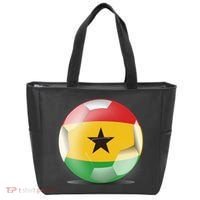 Soccer Ball Country Flag Ghana Tote Bag thumb 0