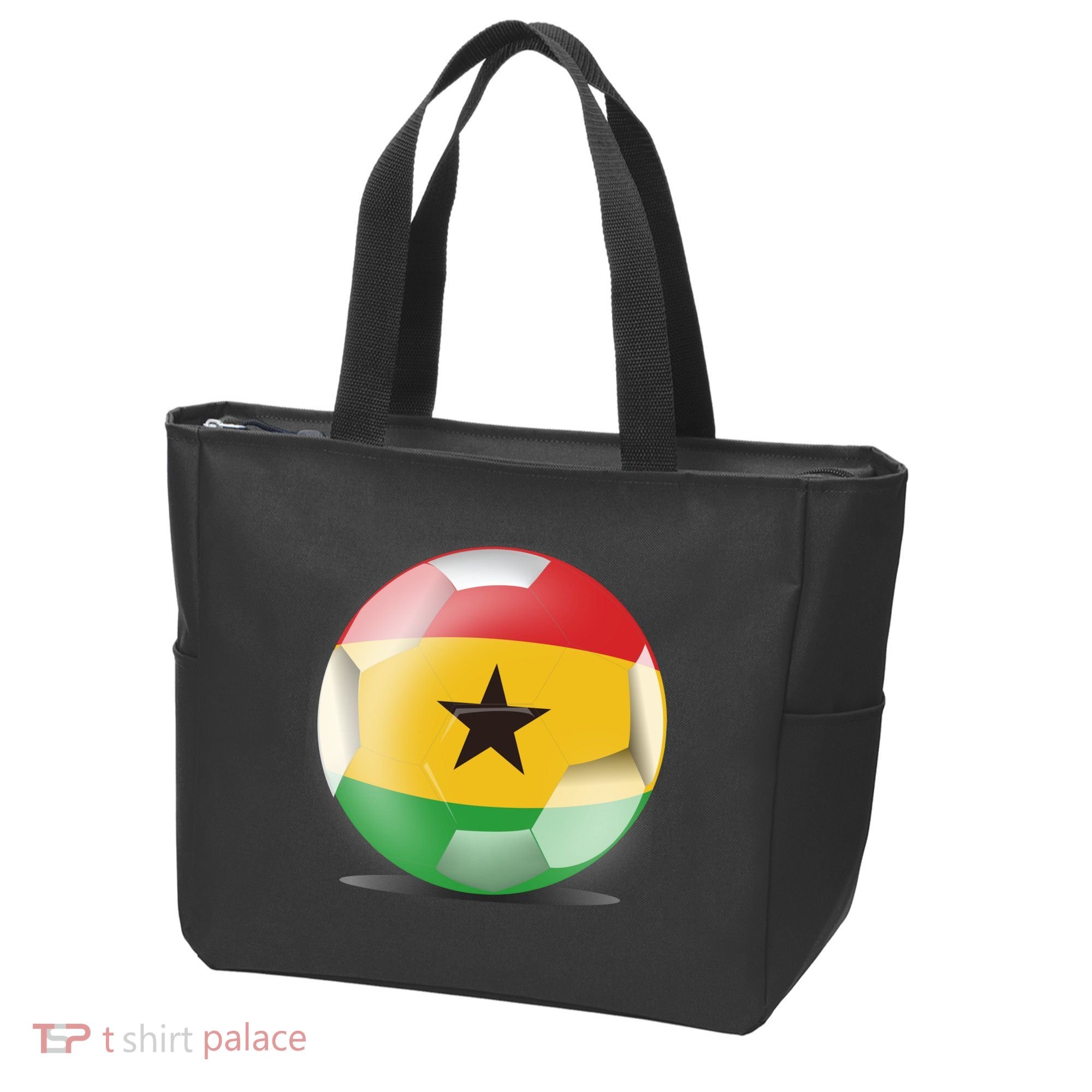 Soccer Ball Country Flag Ghana Tote Bag