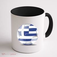 Soccer Ball Country Flag Greece Coffee Mug thumb 1