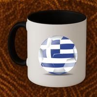 Soccer Ball Country Flag Greece Coffee Mug thumb 2