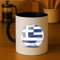 Soccer Ball Country Flag Greece Coffee Mug thumb 4