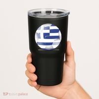 Soccer Ball Country Flag Greece Tumbler thumb 2