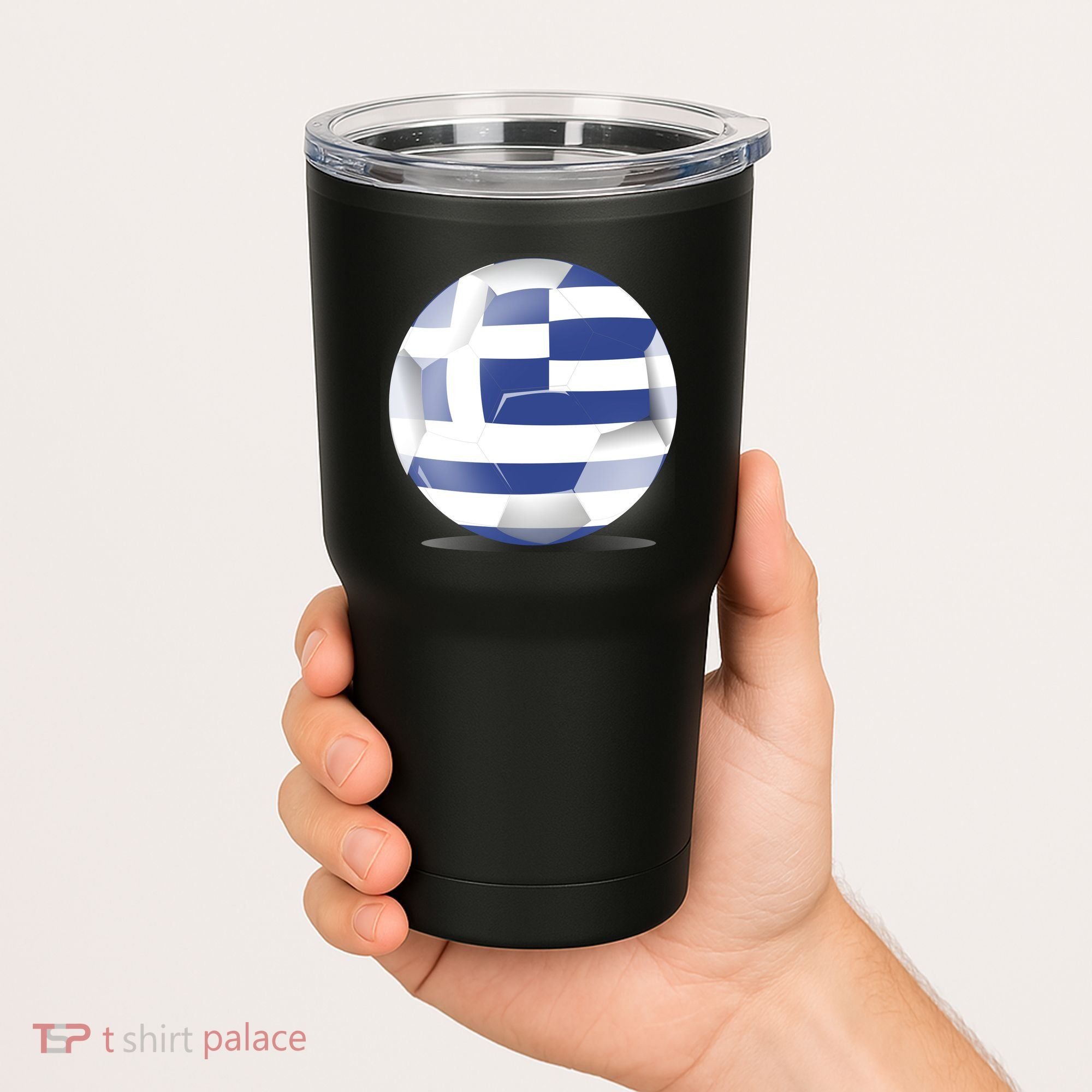 Soccer Ball Country Flag Greece Tumbler