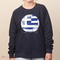 Soccer Ball Country Flag Greece Women's Sweatshirt thumb 0