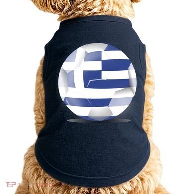 Soccer Ball Country Flag Greece Doggie Tank