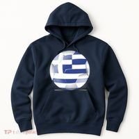 Soccer Ball Country Flag Greece Hoodie thumb 0
