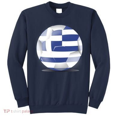Soccer Ball Country Flag Greece Sweatshirt