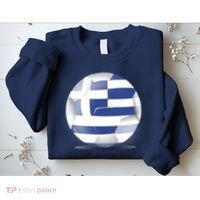 Soccer Ball Country Flag Greece Sweatshirt thumb 2