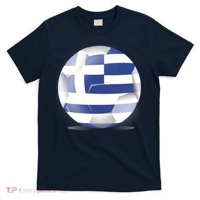 Soccer Ball Country Flag Greece T-Shirt