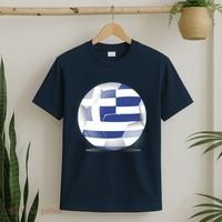 Soccer Ball Country Flag Greece T-Shirt thumb 2