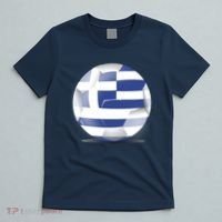 Soccer Ball Country Flag Greece T-Shirt thumb 5