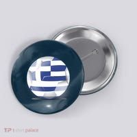 Soccer Ball Country Flag Greece Button thumb 0