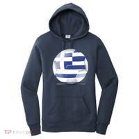 Soccer Ball Country Flag Greece Women's Hoodie thumb 0