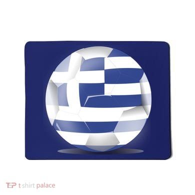 Soccer Ball Country Flag Greece Mousepad