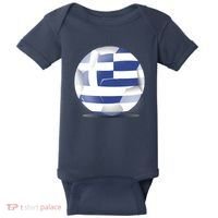 Soccer Ball Country Flag Greece Baby Bodysuit thumb 0