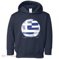 Soccer Ball Country Flag Greece Toddler Hoodie thumb 0