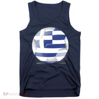 Soccer Ball Country Flag Greece Tank Top