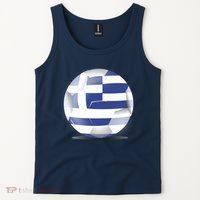 Soccer Ball Country Flag Greece Tank Top thumb 2