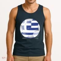 Soccer Ball Country Flag Greece Tank Top thumb 3