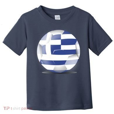 Soccer Ball Country Flag Greece Toddler T-Shirt