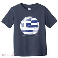 Soccer Ball Country Flag Greece Toddler T-Shirt thumb 0