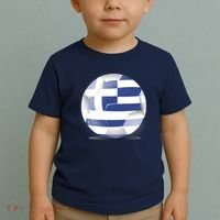 Soccer Ball Country Flag Greece Toddler T-Shirt thumb 2