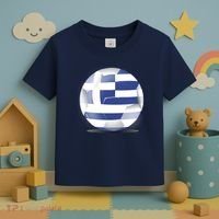 Soccer Ball Country Flag Greece Toddler T-Shirt thumb 3