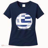Soccer Ball Country Flag Greece Women's T-Shirt thumb 0