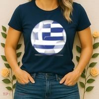 Soccer Ball Country Flag Greece Women's T-Shirt thumb 2