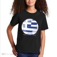 Soccer Ball Country Flag Greece Kids T-Shirt thumb 2