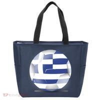 Soccer Ball Country Flag Greece Tote Bag thumb 0