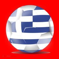 Soccer Ball Country Flag Greece Santa Hat thumb 1