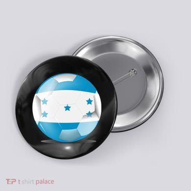 Soccer Ball Country Flag Honduras Button