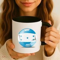 Soccer Ball Country Flag Honduras Coffee Mug thumb 3