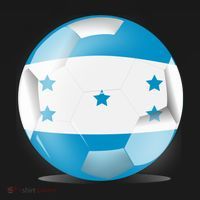 Soccer Ball Country Flag Honduras Mousepad thumb 1