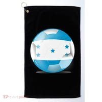 Soccer Ball Country Flag Honduras Golf Towel thumb 0